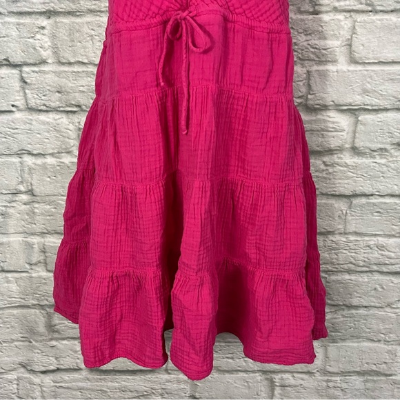 Xirena Size Small - Sonnet Mini Dress - Pink Raspberry - 100% Cotton Gauze - Picture 6 of 16